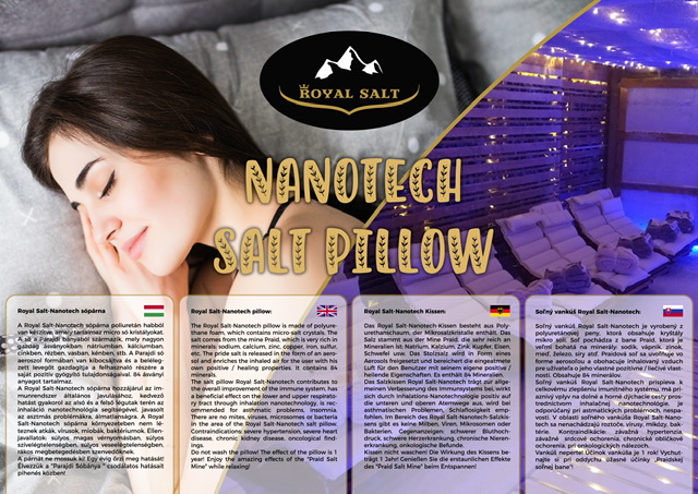 Soľný vankúš Royal Salt - Nanotech 35x55cm